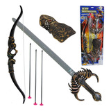 Kit Medieval Espada Arco E Flecha
