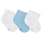 Kit Meia 3 Pares Bebês Recém Nascido RN Menino REF 4501 Tamanho 0 A 12 Meses