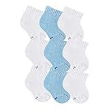 Kit Meia 9 Pares Bebês Recém Nascido RN Menino REF 4501 Tamanho 0 A 12 Meses