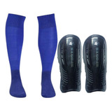 Kit Meião Meia Infantil Juvenil Futebol Caneleira 30 A 36