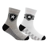 Kit Meias Botafogo Oficial 2 Pares Infantil