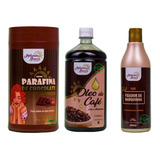 Kit Melanina Chocolate Com Urucun Óleo De Café E Fixador