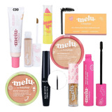 Kit Melu By Ruby Rose Maquiagem Com Base Corretivo Pó Rímel