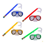 Kit Mergulho Adulto E Juvenil Com Máscara Snorkel