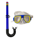 Kit Mergulho Básico Infantil Com Snorkel E Óculos Natação