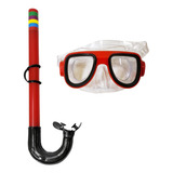 Kit Mergulho Básico Infantil Snorkel E Óculos Natação