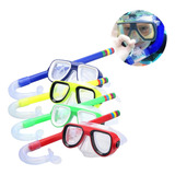 Kit Mergulho Máscara Snorkel Snorkels Jogo De Mergulho Infantil Snorkel