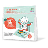 Kit Mesa 3 Jogo Americano   3 Babador Descartáveis Baby Eats