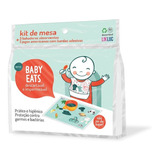 Kit Mesa 3 Jogo Americano 3 Babador Descartáveis Baby Eats