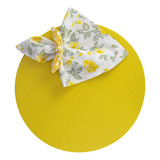 Kit Mesa 6 Amarelo Capa Sousplat Guardanapo E Anel Pg Z029