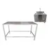 Kit Mesa Atendimento 120cm Cirurgica   Pia Assepsia Inox