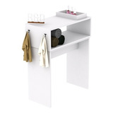 Kit Mesa Com Compartimento Para Manicure Mdf Com Suporte Para Toalha