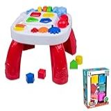 Kit Mesa De Atividade Vermelha - Cubos Coloridos Soft Play Time Cotiplás 2390-2725