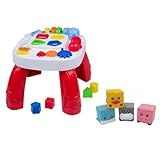 Kit Mesa De Atividade Vermelha Play Time Cotiplás - Cubinhos De Animais Pais E Filhos 2390-791899