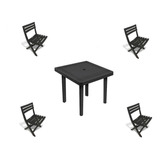 Kit Mesa Desmontável Com 4 Cadeiras