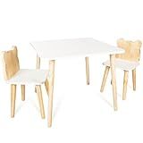 Kit Mesa E 2 Cadeiras Infantil Urso Pinus 