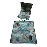 Kit Mesa E Cadeira Dobráveis Portátil Para Camping pesca