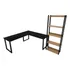 Kit Mesa L E Estante Design Industrial Lindo Multiuso
