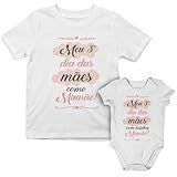 Kit Meu Terceiro Dia Das Mães Camiseta E Body Cami P Body G Branco