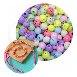 Kit Miçanga Bola Sorriso Passante 06mm Em Plastico Com 25g