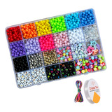 Kit Miçanga Infantil Maleta Montar Pulseira Infantil Bolinha