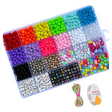 Kit Miçanga Infantil Maleta Montar Pulseira Infantil Bolinha
