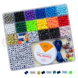 Kit Miçanga Infantil Para Menino Fazer Pulseira Colar Maleta