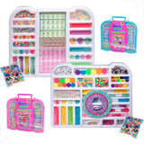 Kit Miçanga Infantil Pulseira Maleta Menina Montar Bijuteria