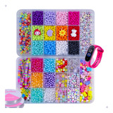Kit Miçangas Coloridas Infantil 10mil Pçs P Montar Pulseira