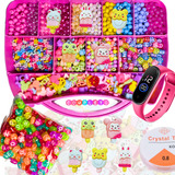 Kit Miçangas Infantil 3600pçs Para Montar Pulseiras Bolinhas