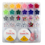 Kit Miçangas Infantil Coloridas Diy Pulseira Colar