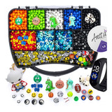 Kit Miçangas Infantil Menino Com 2300 Pçs Pulseiras Brinde