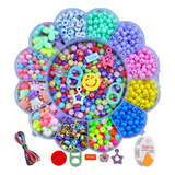 Kit Miçangas Infantil Para Montar Pulseiras Colar Bijuterias