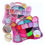 Kit Miçangas Montagem 7000mil Peças Pulseira Colar Infantil