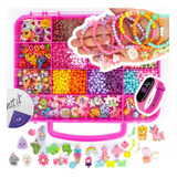 Kit Miçangas Montar Pulseiras Infantil Bijuterias 2000 Pçs