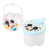 Kit Mickey 2pc Porta Leite Em Pó 3 Doses E Porta Chupeta