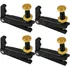 Kit Micro Afinador De Violino Wittner Preto E Dourado