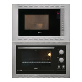 Kit Micro ondas Embutir E Forno Elétrico Fischer Inox 220v
