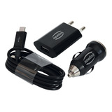 Kit Micro Usb Cabo Carregador Tomada Veicular Kt100 Newlink