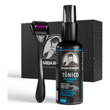 Kit Microagulhamento Dermaroller Crescimento De Barba Cabelo