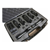 Kit Microfone Bateria Shure Pgadrumkit Com 7 Mics E Case