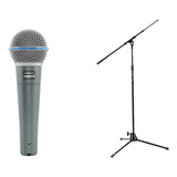 Kit Microfone Beta58a Pedestal