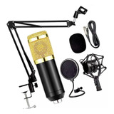 Kit Microfone Bm800 1026   Pop Filter   Aranha   Shock Mount