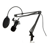 Kit Microfone Condensador Alra Music Xlr Al m800 Podcast