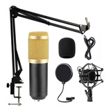 Kit Microfone Condensador Bm800 Usb Estúdio