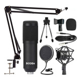 Kit Microfone Condensador Bm800 Xlr Estúdio