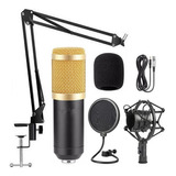 Kit Microfone Condensador Braço Articulado Pop