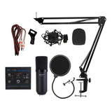 Kit Microfone Condensador Lm