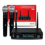 Kit Microfone Duplo Profissional