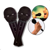 Kit Microfone Profissional Mao Com Fio Igreja Karaoke Bar